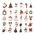 30Pcs Christmas Dripping Pendants Small Alloy Pendant Hair Accessories Bracelets DIY Jewelry Accessories