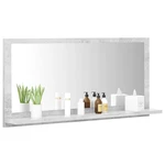 Bathroom Mirror Concrete Gray 31.5"x4.1"x14.6" Chipboard