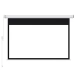 Formovie Electric Motorized Projector Screen 100-Inch Coated White Plastic 16:9 4K Support 3D Projector With Remote Cont