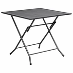 Folding Mesh Table 31.5"x31.5"x28.3" Steel Anthracite