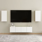 TV Cabinet White and Sonoma Oak 12"x11.8"x23.6" Chipboard