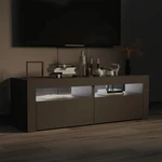 TV Cabinet with LED Lights Gray 47.2"x13.8"x15.7"