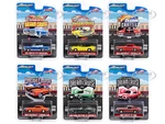 "Woodward Dream Cruise" Set of 6 pieces Series 1 1/64 Diecast Model Cars by Greenlight