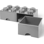 LEGO Úložný box 8 se šuplíky šedá