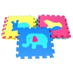 Wiky Pěnové puzzle Zvířata 30 x 30 cm 10 ks v sáčku