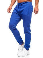 Pantaloni de trening bărbați albastru-cobalt Bolf XW01-A