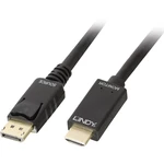 LINDY DisplayPort / HDMI káblový adaptér #####DisplayPort Stecker, #####HDMI-A Stecker 1.00 m čierna 36921  #####Display