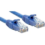 LINDY 45472 RJ45 sieťové káble, prepojovacie káble CAT 6 U/UTP 1.00 m modrá s ochranou 1 ks