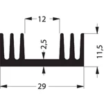 Fischer Elektronik SK 09 50 SA chladič 7.2 K/W (d x š x v) 50 x 29 x 11.5 mm TO-220, SOT-32