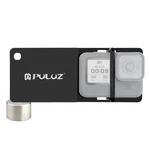 PULUZ PU526B Mobile Phone Gimbal Switch Mount Plate Adapter Handheld Stabilizer Clamp Compatible for GoPro HERO 9 Black/