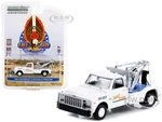 1969 Chevrolet C-30 Dually Wrecker Tow Truck White "Jerrys Towing" "Fall Guy Stuntman Association" Hollywood Special Edition 1/64 Diecast Model Car b