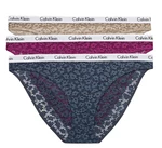 Calvin Klein 3 PACK - dámské kalhotky Bikini PLUS SIZE QD3975E-6Q2 XXL