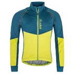 Yellow-blue men's sports softshell jacket Kilpi Zain-M