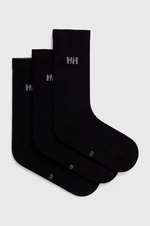 Ponožky Helly Hansen 3-pak čierna farba, 67479