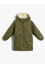 Koton Long Down Jacket With Plush Lined