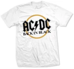 AC/DC T-Shirt Back in Black Unisex Weiß L