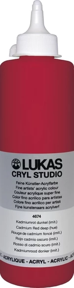 Lukas Cryl Studio Akrylová farba 500 ml Cadmium Red Deep Hue