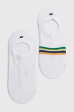 Ponožky Tommy Hilfiger 2-pak dámske, biela farba, 701227312