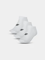 Dámské kotníkové ponožky casual (3 Pack) 4F - bílé