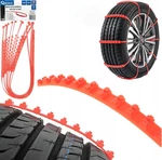 GEKO Protiskluzové pásy na kola - sněhové řetězy, opakovatelně použitelné, sada 10 ks