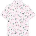 Callaway Boys All Over Flamingo Printed Polo Bright White M