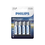 Philips Baterie Ultra Alkaline AA LR6E4B/10 4 ks