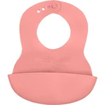 BabyOno Be Active Soft Bib podbradníček Pink 6 m+ 1 ks