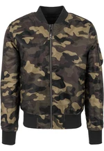Camo Basic Bomber Jacket wooden camouflage