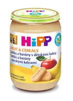 Hipp BIO Jablka a banány s dětskými keksy 190 g