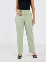 Light green women's cropped trousers VERO MODA Zelda - Women