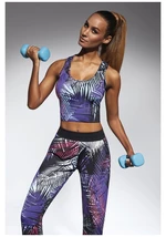 Bas Bleu Crop top JAMAICA-TOP 30 sports in fashionable print