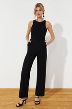 Trendyol Black Pocket Detailed Maxi Woven Jumpsuit