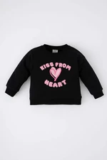 DEFACTO Baby Girl Oversize Fit Soft Feather Sweatshirt