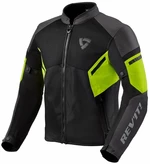 Rev'it! Jacket GT-R Air 3 Black/Neon Yellow 2XL Chaqueta textil