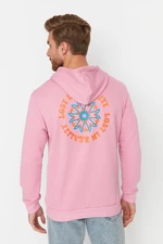 Trendyol Dry Rose Men's Regular Fit Hoodie, Printed Sweatshirt