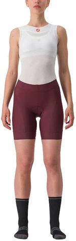Castelli Prima W Short Deep Bordeaux/Persian Red S Pantaloncini e pantaloni da ciclismo