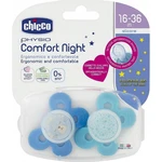 CHICCO Šidítko Physio Comfort silikon noční 16-36m 2 ks