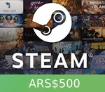 Steam Gift Card 500 ARS AR Activation Code