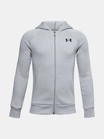 Under Armour Mikina Ua Rival Cotton Fz Hoodie-Gry - Kluci