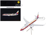 Boeing 737-800 Commercial Aircraft with Flaps Down "American Airlines - AirCal" Gray with Stripes "Gemini 200" Series 1/200 Diecast Model Airplane by