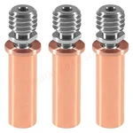 3Pcs Bimetal Heatbreak Upgrade All Metal Titanium + Copper Bi-Metal Heatbreak TC4 Throat for Anycubic Mega S/Vyper/Mega Pro