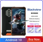 Global version Blackview BV6600 8580mAh 4G Smartphone IP68 Waterproof 4GB RAM 64GB ROM Helio A25 Mobile Phone 16MP NFC Cellphone