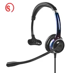 FC21 Wired Earphone,Noise Reduction with voice control,Call center traffic headphone,PC/Phone/Microphone headset,Single ear