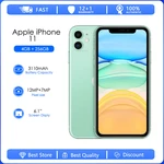 Original Apple iPhone 11 Used Mobile Phone 4GB RAM 256GB ROM Face ID 6.1" Hexa-core 12MP 3110mAh 4G LTE Smartphone
