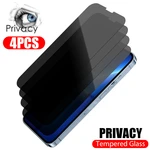 4PCS Privacy Glass On For iPhone 11 12 13 14 Pro Max X XR Anti-spy Screen Protector For iPhone 14 13 Pro XS MAX SE 2020 Glass