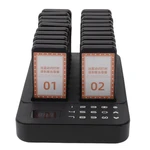Restaurant Pager System 20 Pager Buzzers 1 Keypad Queue Number Call Wireless Calling Queuing System 3 Alert Mode 100‑240V new.