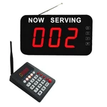 Simple Restaurant Queue Wireless Calling System LED Number Display with Keyboard