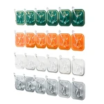 Self Adhesive Hooks Multi Functional Storage Durable Reusable Space Saving Hanger For Kitchen Walls Bathroom Doors Home Supplies