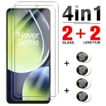 4in1 Tempered Glass For OnePlus Nord CE 3 Lite Screen Protectors One Plus Nord CE3 Lite ce 3Lite Camera Lens Protect Film 6.72in