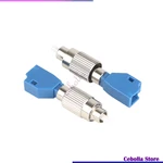 Optical Fiber Adapter Connector FC Male-LC Female Round to Small Square Coupler Flange For Optical Power Meter VFL